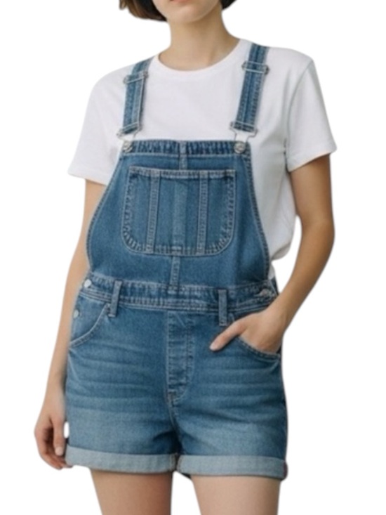 Tommy Hilfiger Denim - TOMMY HILFIGER Denim Shortalls in Washed Blue Size 0 — Y2K Vibes!!!